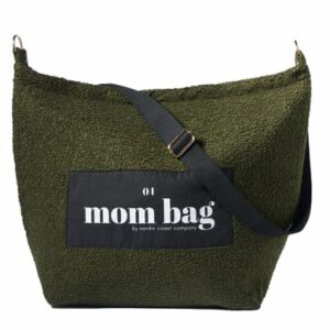 Nordic Coast Company Mom Bag Teddy Bouclé Olive