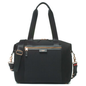 storksak Wickeltasche Stevie Luxe Black Scuba - schwarz